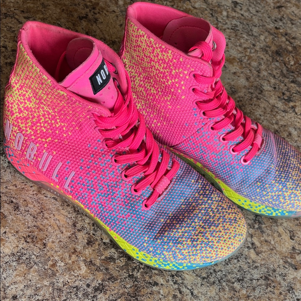 NOBULL Women's Pink and Blue Athletic High-Tops